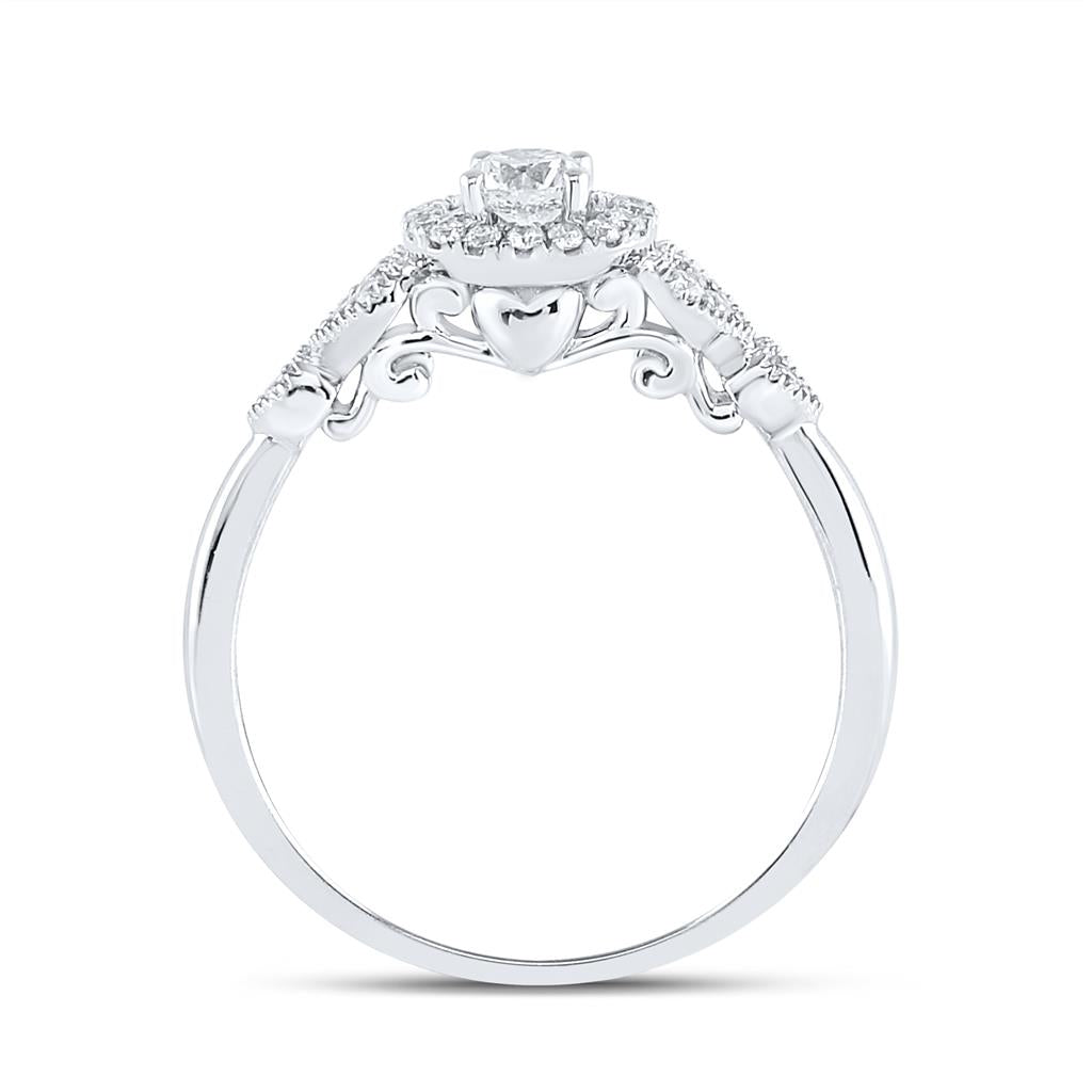 1/2CT-Diamond 1/4CT-CRD BRIDAL RING
