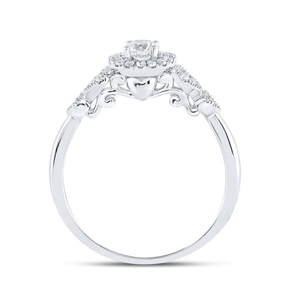 1/2CT-Diamond 1/4CT-CRD BRIDAL RING