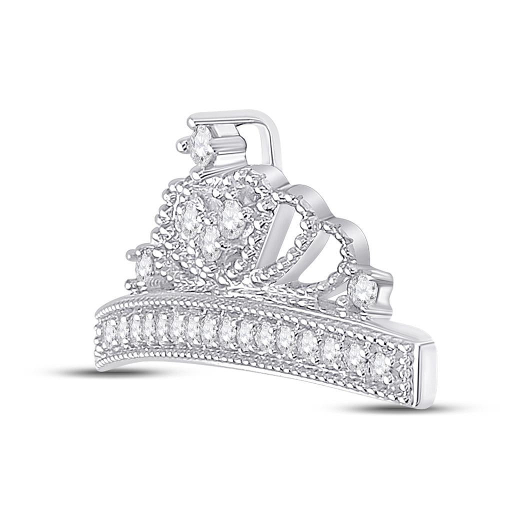 1/6CT-Diamond CROWN  FASHION PENDANT