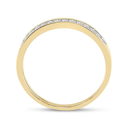 10k Yellow Gold Round Diamond Bridal Wedding Ring Set 1/2 Cttw