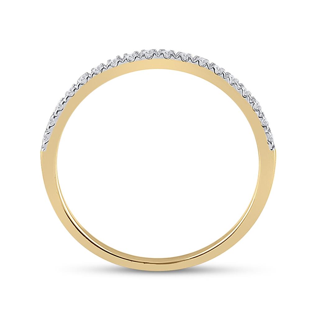 10k Yellow Gold Round Diamond Halo Bridal Wedding Ring Set 1/2 Cttw