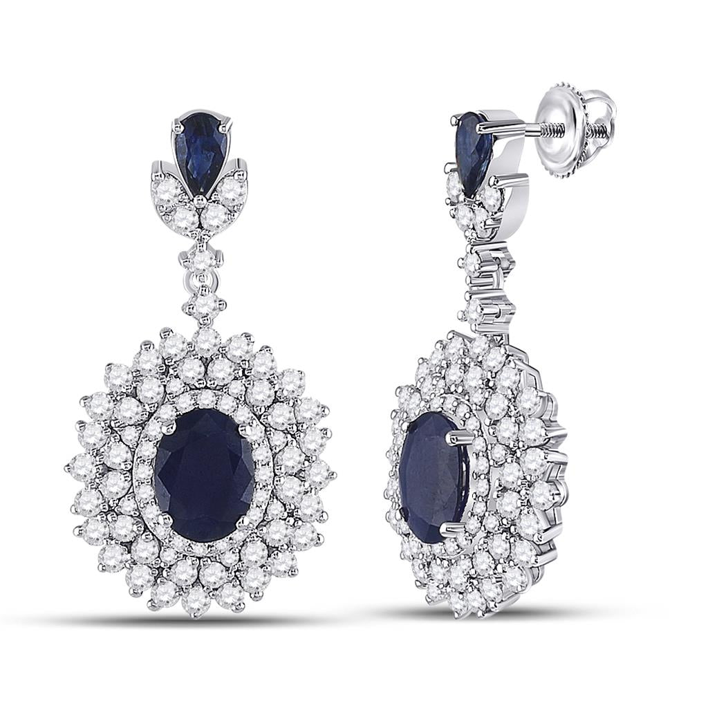 2CTW-Diamond 4CTW-SAPP EARRING