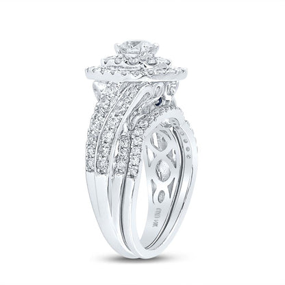 1 1/2CT-Diamond 3/8CT-Diamond BELLISIMMO BRIDAL SET CERTIF