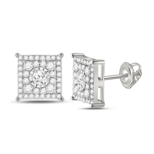 1/2CTW-Diamond FASHION EARRING