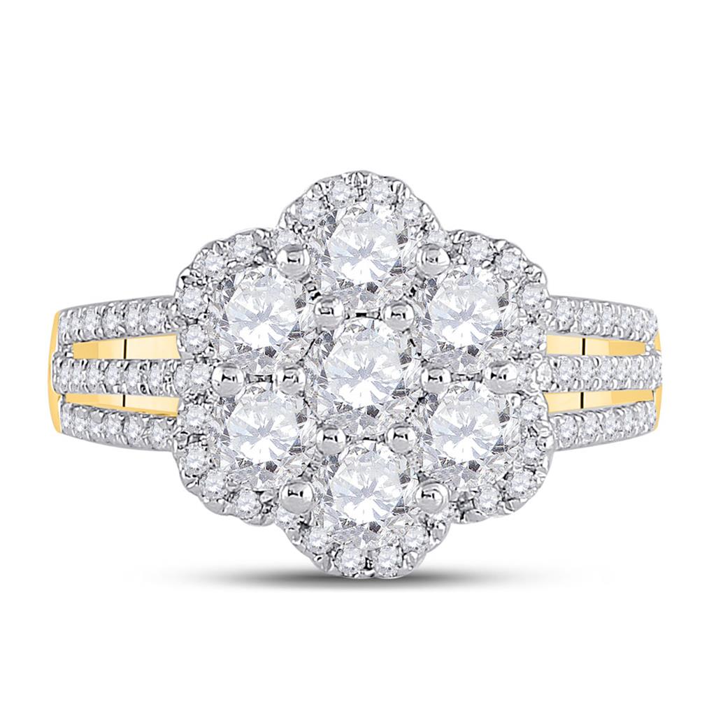 1 3/4CTW-Diamond 1/4CT-CRD BRIDAL RING