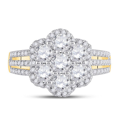 1 3/4CTW-Diamond 1/4CT-CRD BRIDAL RING