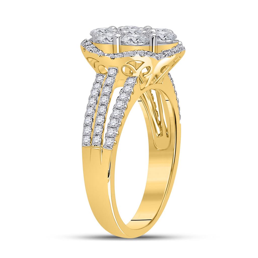 1 3/4CTW-Diamond 1/4CT-CRD BRIDAL RING