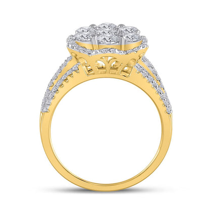 1 3/4CTW-Diamond 1/4CT-CRD BRIDAL RING