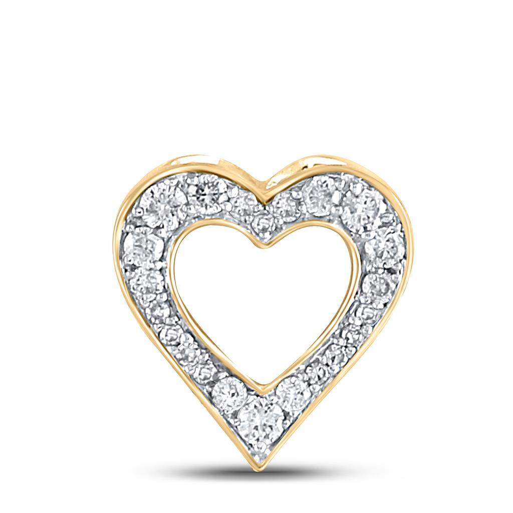 1/5CTW-Diamond HEART PENDANT