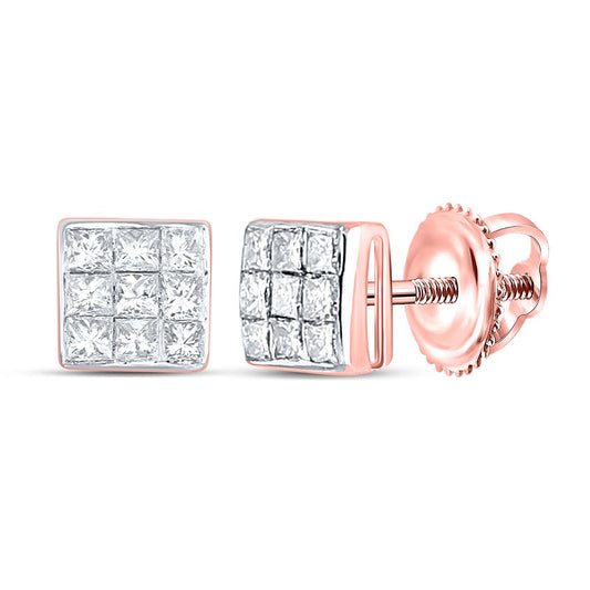 1/4CTW-Diamond FASHION INVISIBLE EARRING