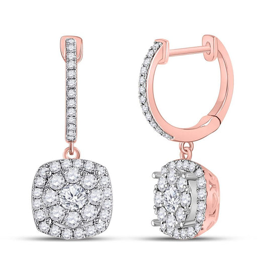 1 CTW-Diamond FASHION HIGH HOOPS EARRING