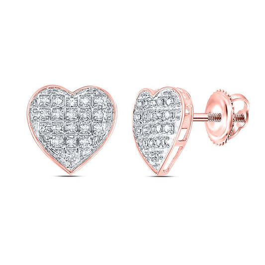 1/10CTW-Diamond GIFT HEART EARRING