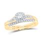 10k Yellow Gold 1/3CTW-Diamond BRIDAL SET
