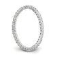 1/2ct Natural Diamond Wedding Ring Womens Stackable Eternity Band 14k White Gold