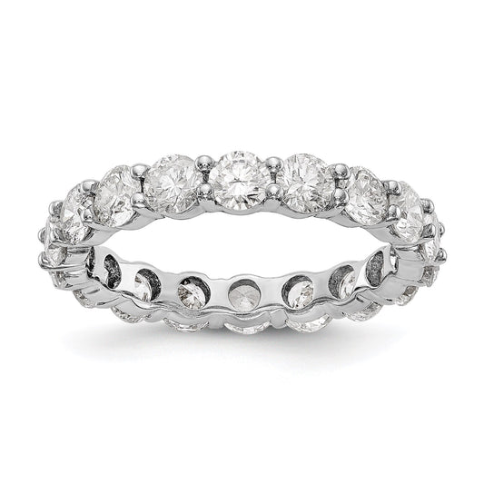 3.0 Ct. Natural Diamond Womens Eternity Anniversary Wedding Band Ring in 14k White Gold
