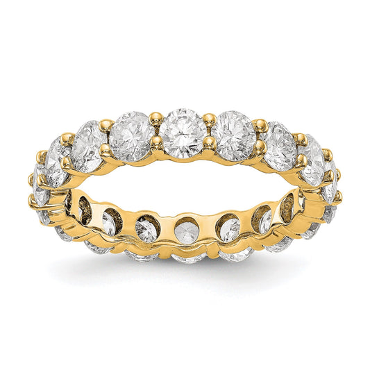 4.0 Ct. Natural Diamond Womens Eternity Anniversary Wedding Band Ring in 14k Yellow Gold