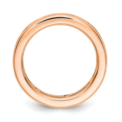 2 Ct. Natural Diamond Womens Eternity Wedding Band Ring in 14k Rose Gold