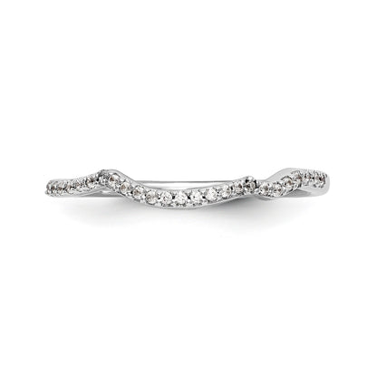14kw Diamond Contoured Wedding Band