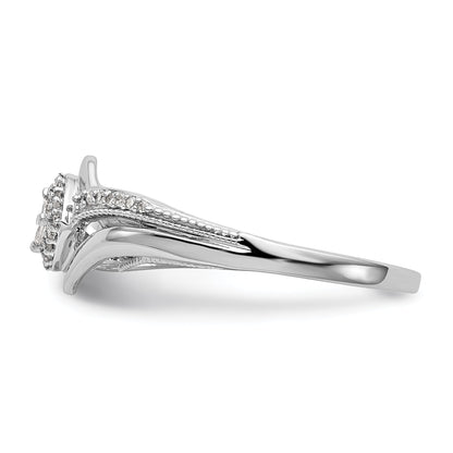 14K White Gold Complete Diamond Promise/Engagement Ring