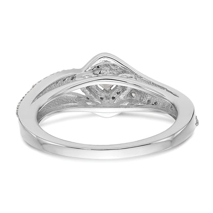 14K White Gold Complete Diamond Promise/Engagement Ring