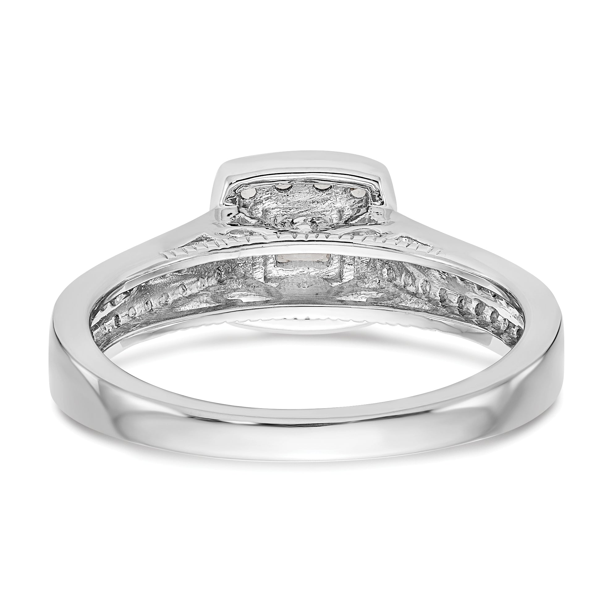 14K White Gold Complete Diamond Promise/Engagement Ring