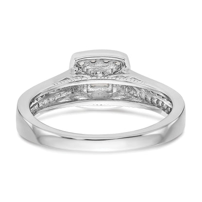 14K White Gold Complete Diamond Promise/Engagement Ring