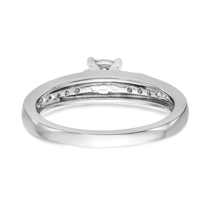 14K White Gold Complete Diamond Trio Engagement Ring