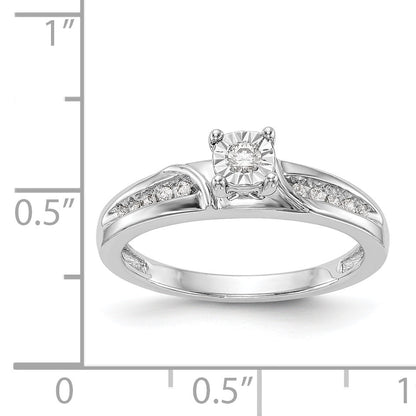 14K White Gold Complete Diamond Trio Engagement Ring