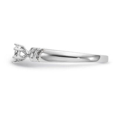 14K White Gold Complete Diamond Trio Engagement Ring
