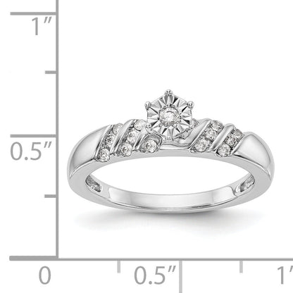 14K White Gold Complete Diamond Trio Engagement Ring