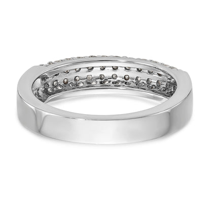 14K White Gold Diamond Band