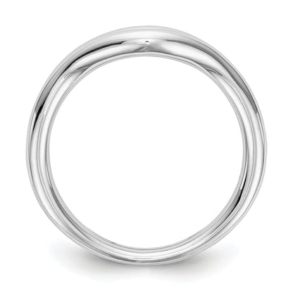 14K White Gold Diamond Channel Band