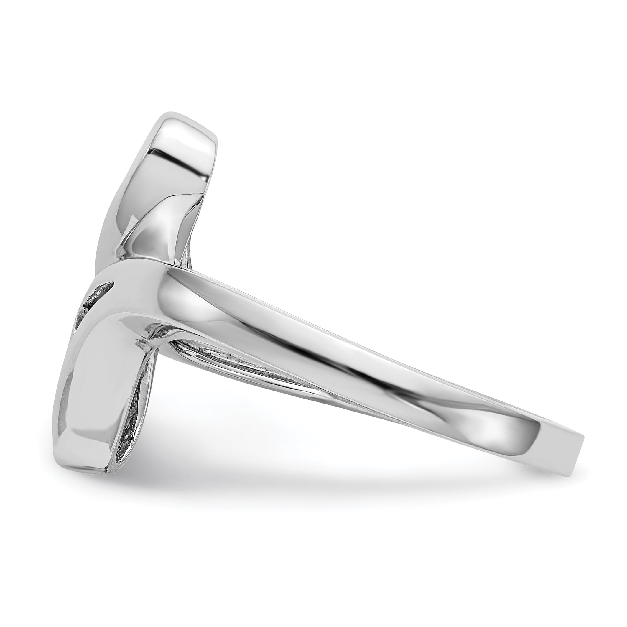 14K White Gold Diamond Band