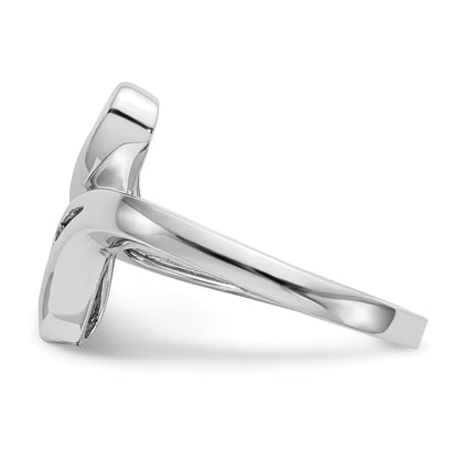 14K White Gold Diamond Band