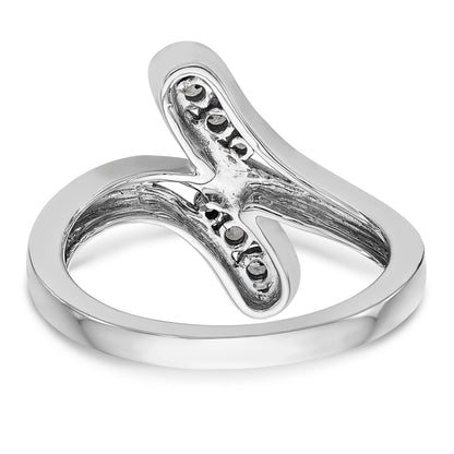 14K White Gold Diamond Band