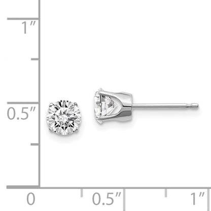 14kw 1.00ct I1 J K Diamond Stud Push on Post Earrings