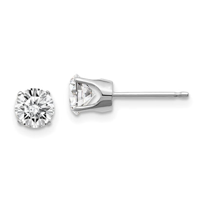 14kw 1.00ct I1 J K Diamond Stud Push on Post Earrings