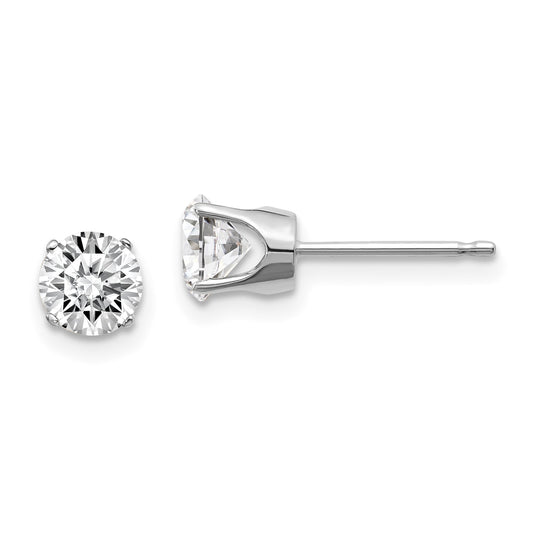 14kw 1.00ct I1 J K Diamond Stud Push on Post Earrings