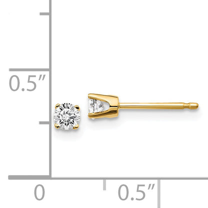 14ky .20ct. I2 K L Diamond Stud Push on Post Earrings