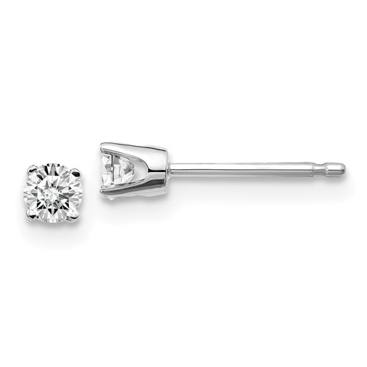 14kw .20ct I2 K L Diamond Stud Push on Post Earrings