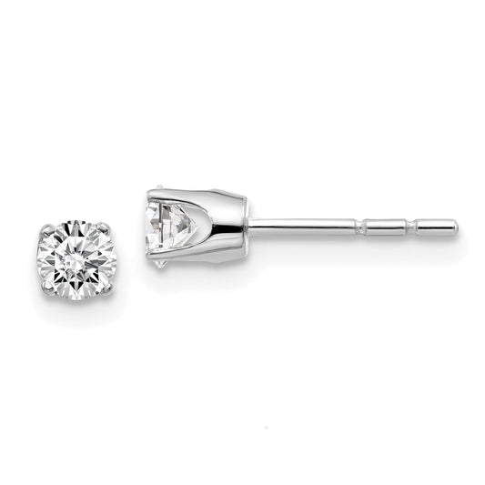 14kw .40ct I2 K L Diamond Stud Push on Post Earrings