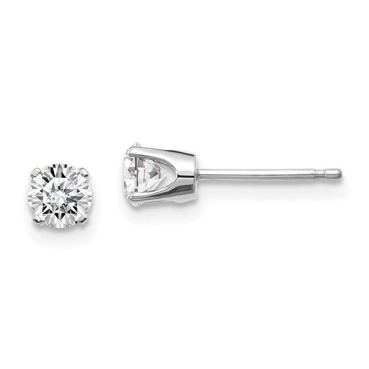 14kw .60ct I1 J K Diamond Stud Push on Post Earrings