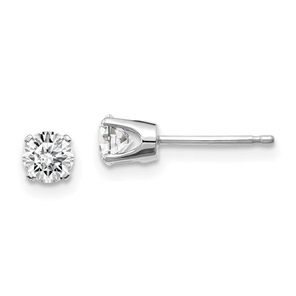 14kw .60ct I2 K L Diamond Stud Push on Post Earrings