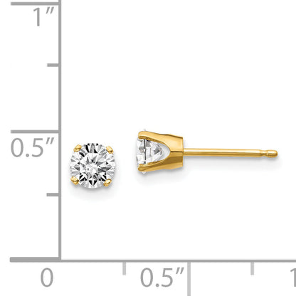 14ky .70ct. I2 K L Diamond Stud Push on Post Earrings