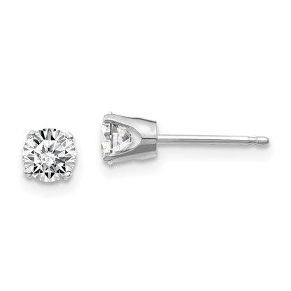 14kw .70ct I2 K L Diamond Stud Push on Post Earrings
