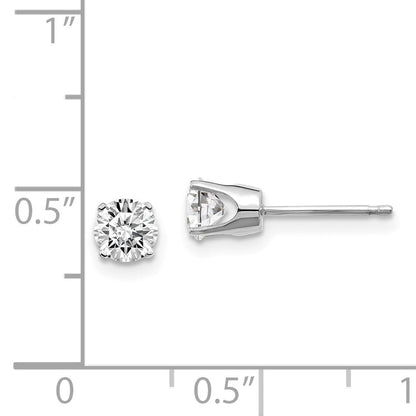 14kw .75ct I2 K L Diamond Stud Push on Post Earrings