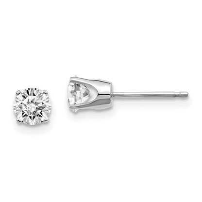 14kw .75ct I2 K L Diamond Stud Push on Post Earrings