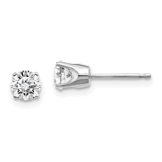 14kw .75ct I2 K L Diamond Stud Push on Post Earrings