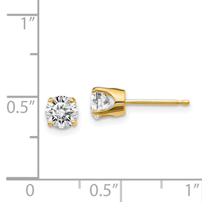14ky .95ct. I2 K L Diamond Stud Push on Post Earrings