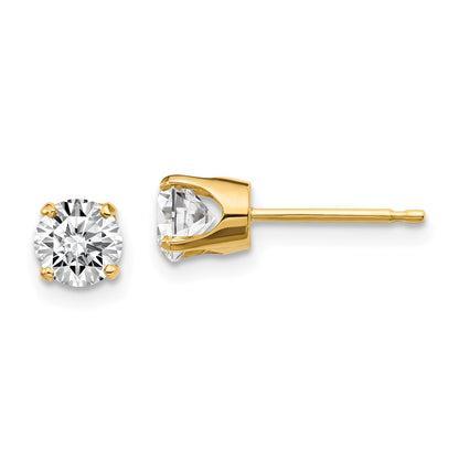 14ky .95ct. I2 K L Diamond Stud Push on Post Earrings